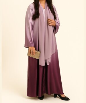 Purple ombré abaya