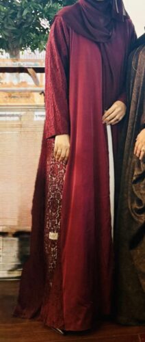Maroon Lace Abaya photo review