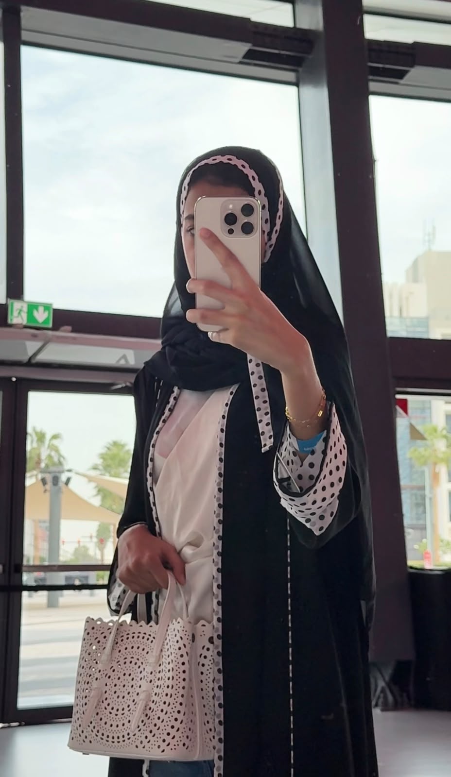 Polka Dot Abaya