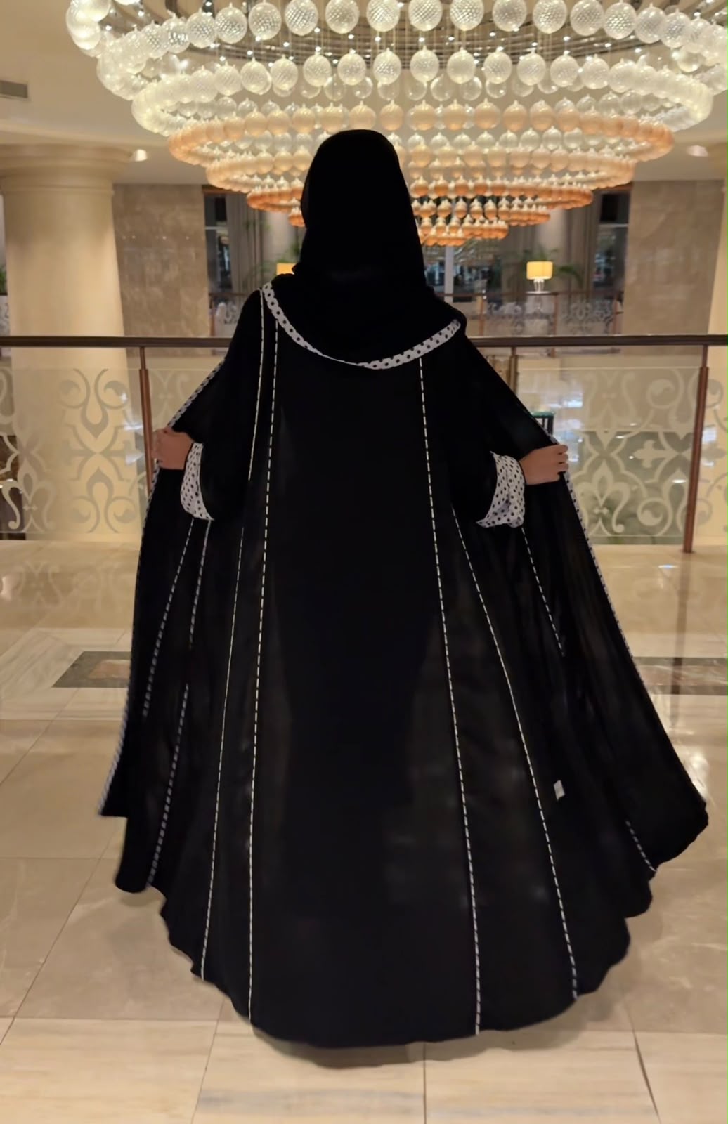 Polka Dot Abaya - Image 2