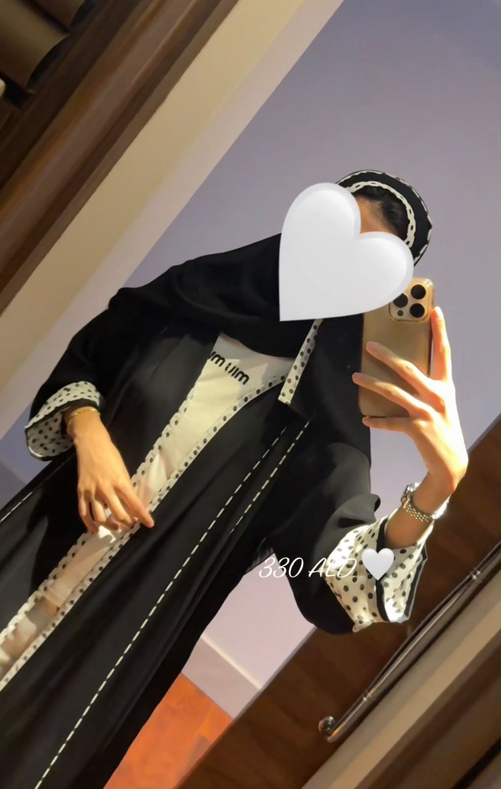Polka Dot Abaya - Image 4